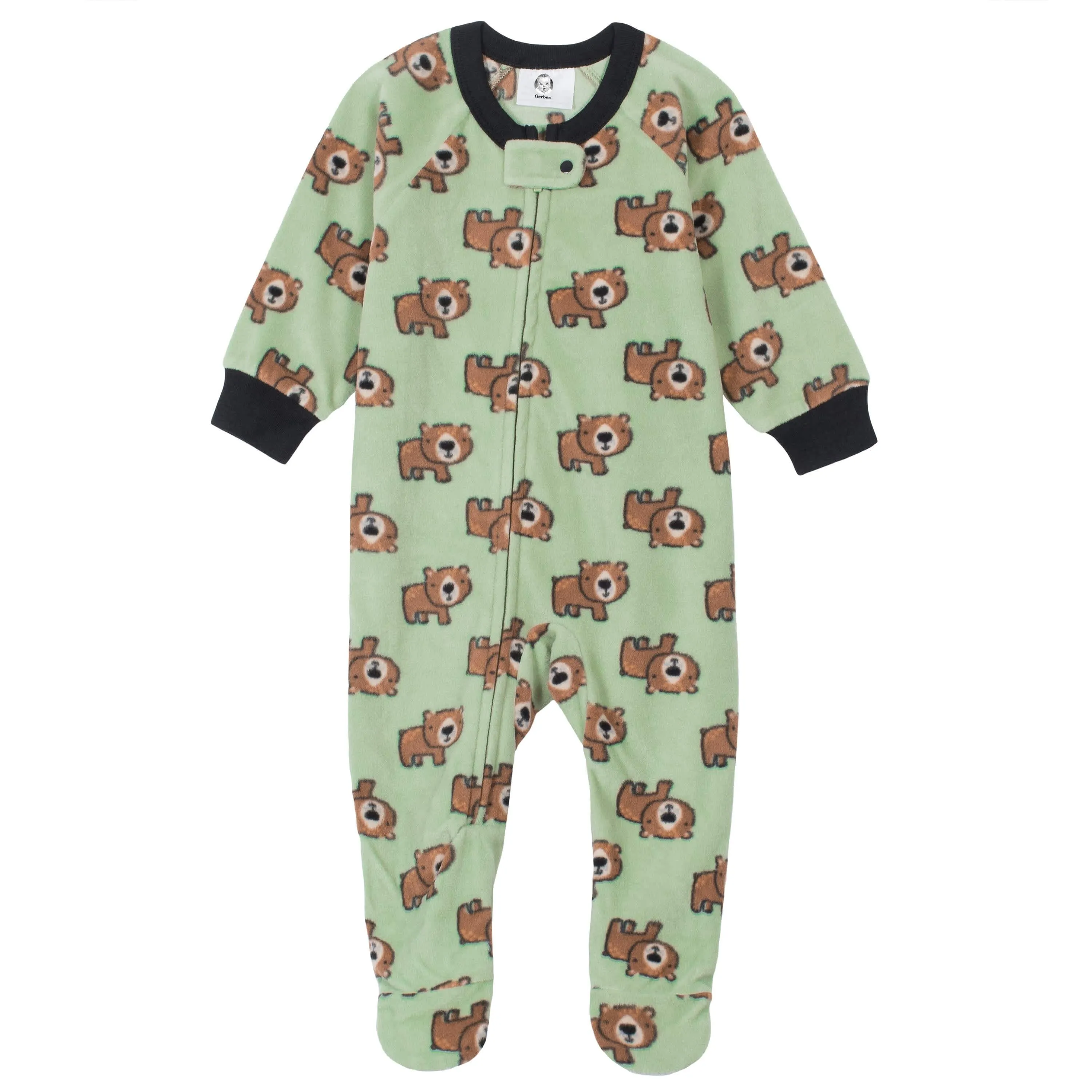 2-Pack Baby Boys Bears & Dinos Fleece Pajamas