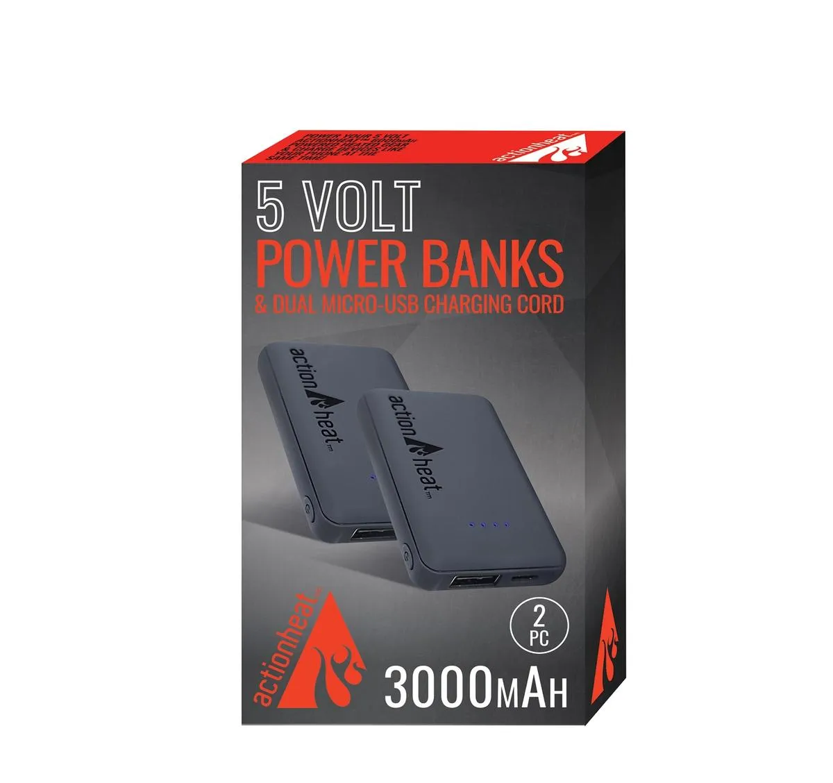 ActionHeat 5V 3000mAh Power Bank Kit