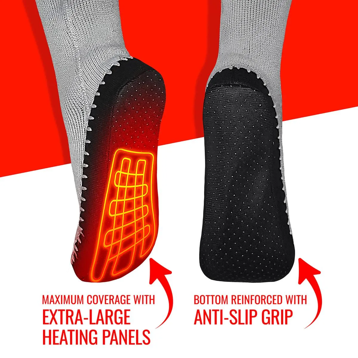 ActionHeat 5V Battery Heated Slipper Sock