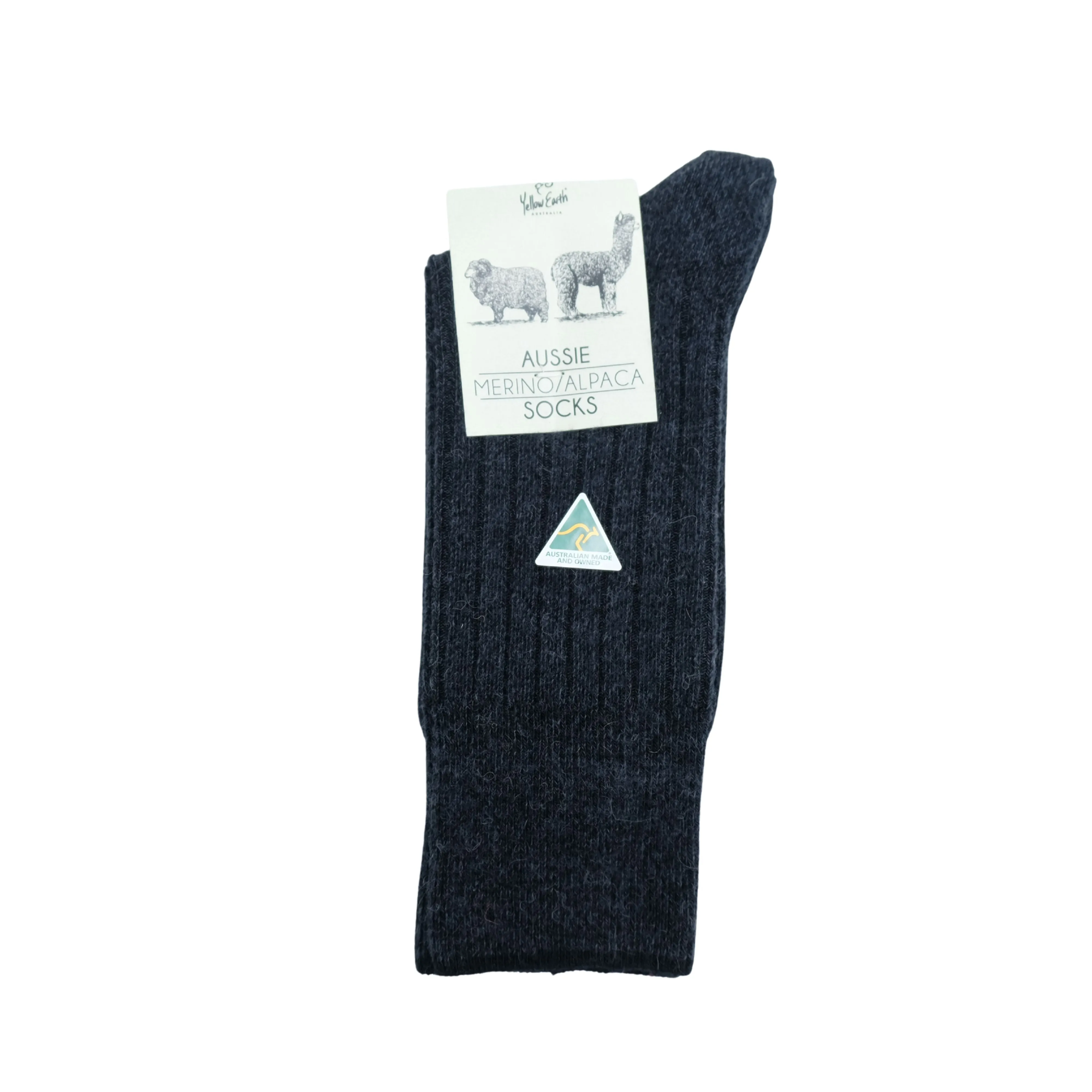 Australian Merino & Alpaca Wool Blend Socks (Large) - Men's Super Warm Socks