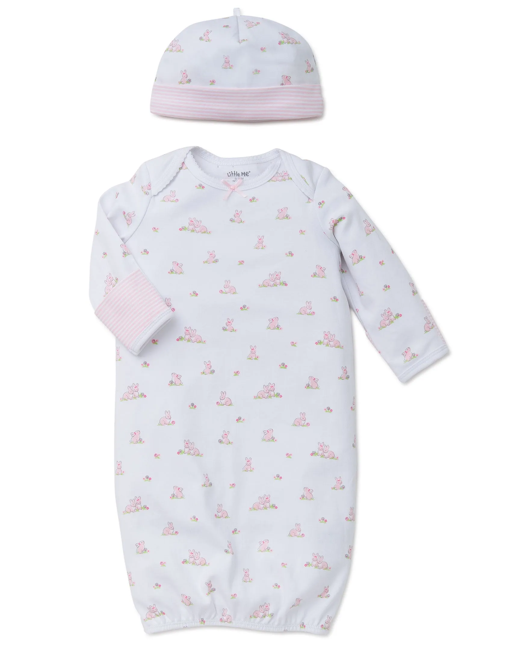 Baby Bunnies Sleeper Gown And Hat