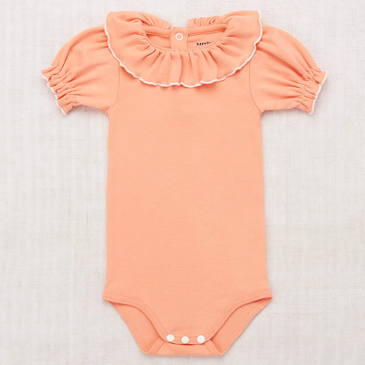 Balloon Sleeve Paloma Onesie in Flamingo by Misha & Puff