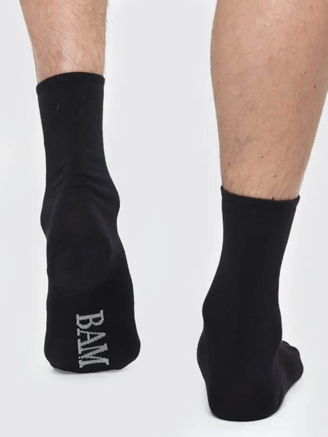 BAM Bamboo Socks Heavyweight Classics - Black