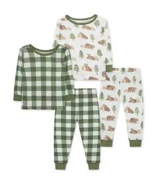 Bear 4-Piece Bamboo Pajama Set (12M-24M)