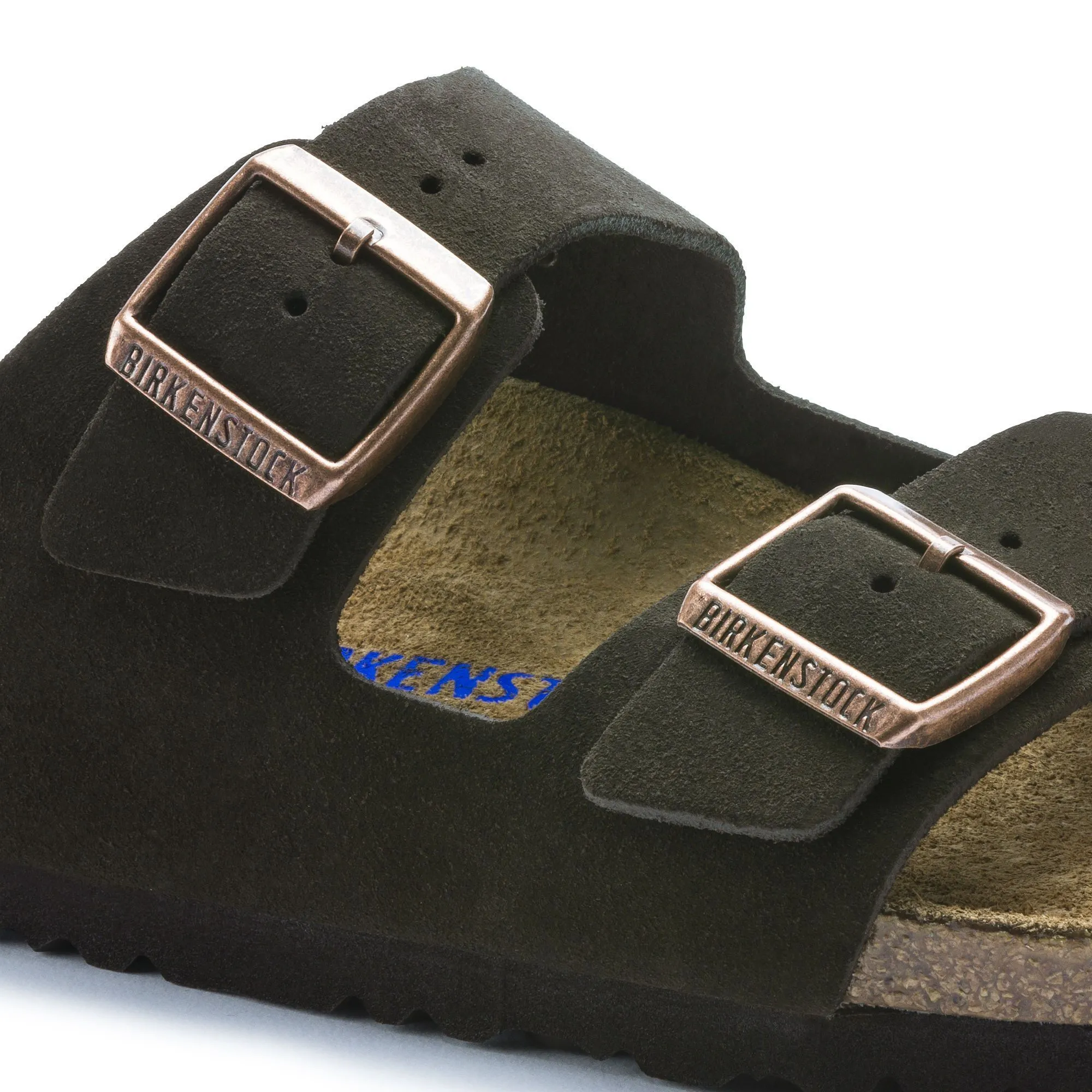 BIRKENSTOCK ARIZONA SOFT FOOTBED MOCHA SUEDE LEATHER UNISEX