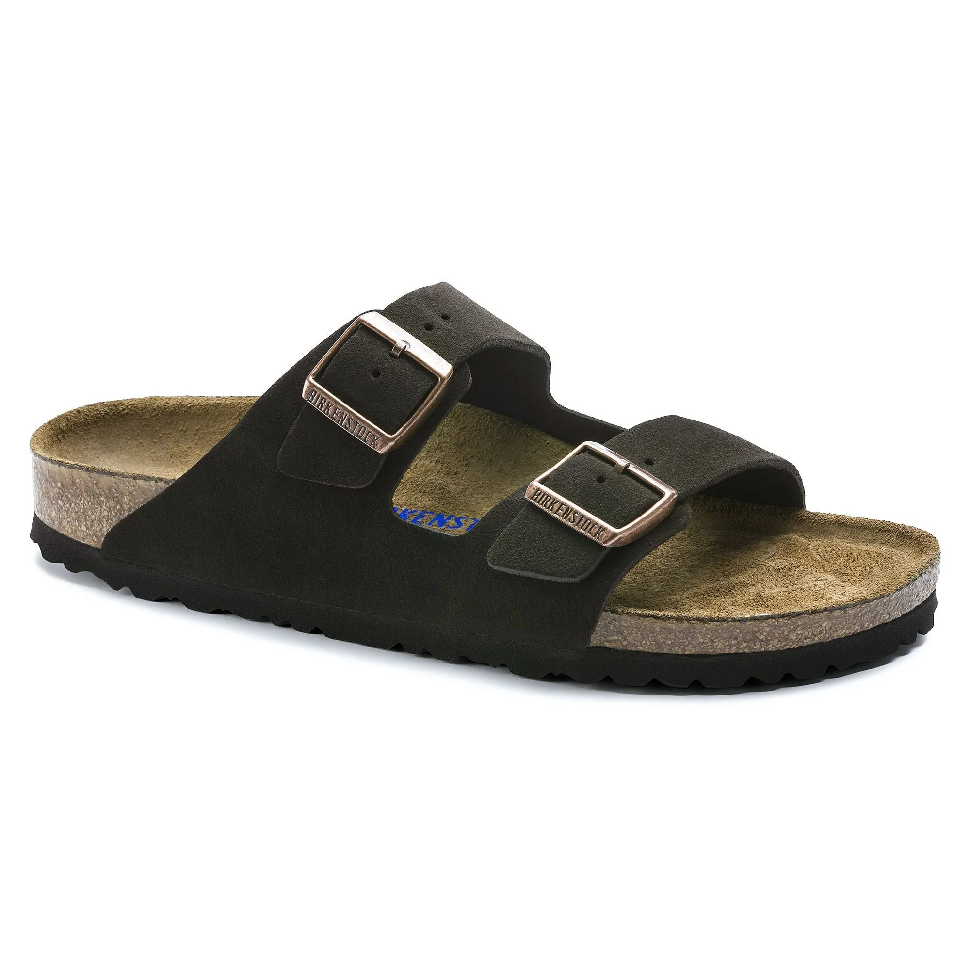 BIRKENSTOCK ARIZONA SOFT FOOTBED MOCHA SUEDE LEATHER UNISEX