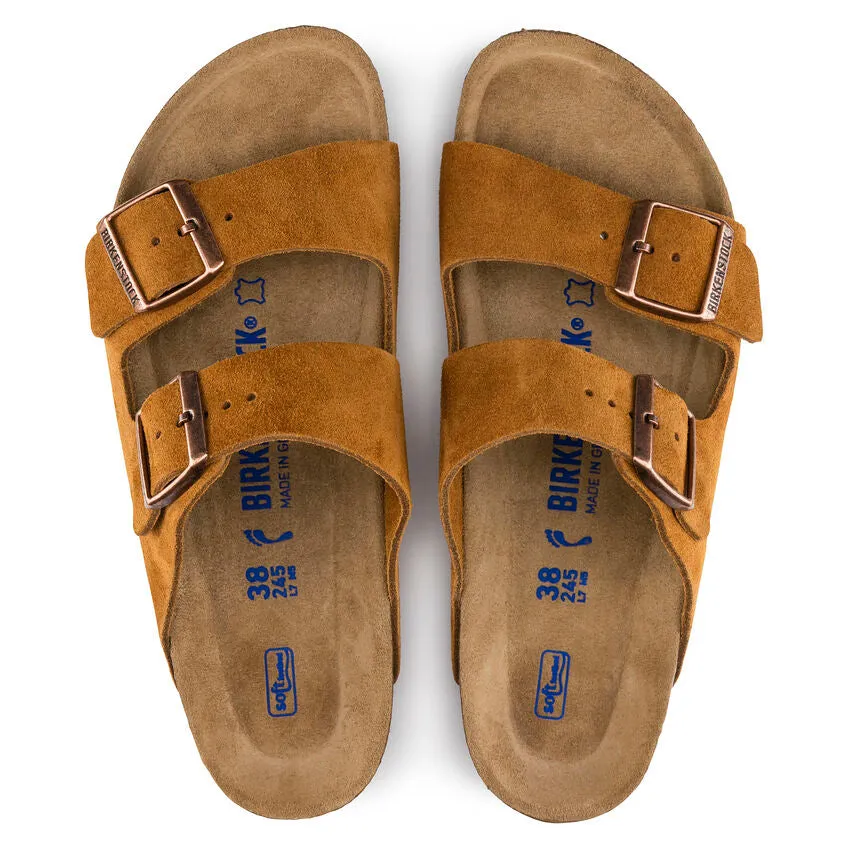 Birkenstock Mink Brown Soft Bed Suede Arizona Sandal