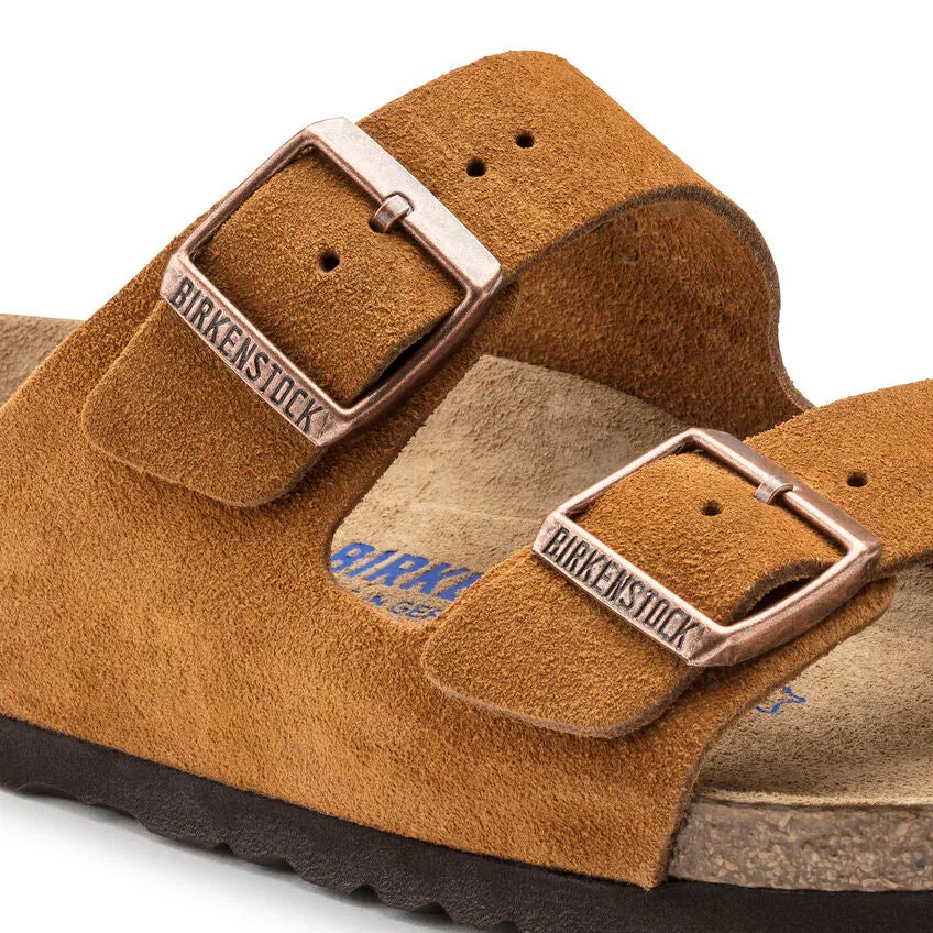 Birkenstock Mink Brown Soft Bed Suede Arizona Sandal