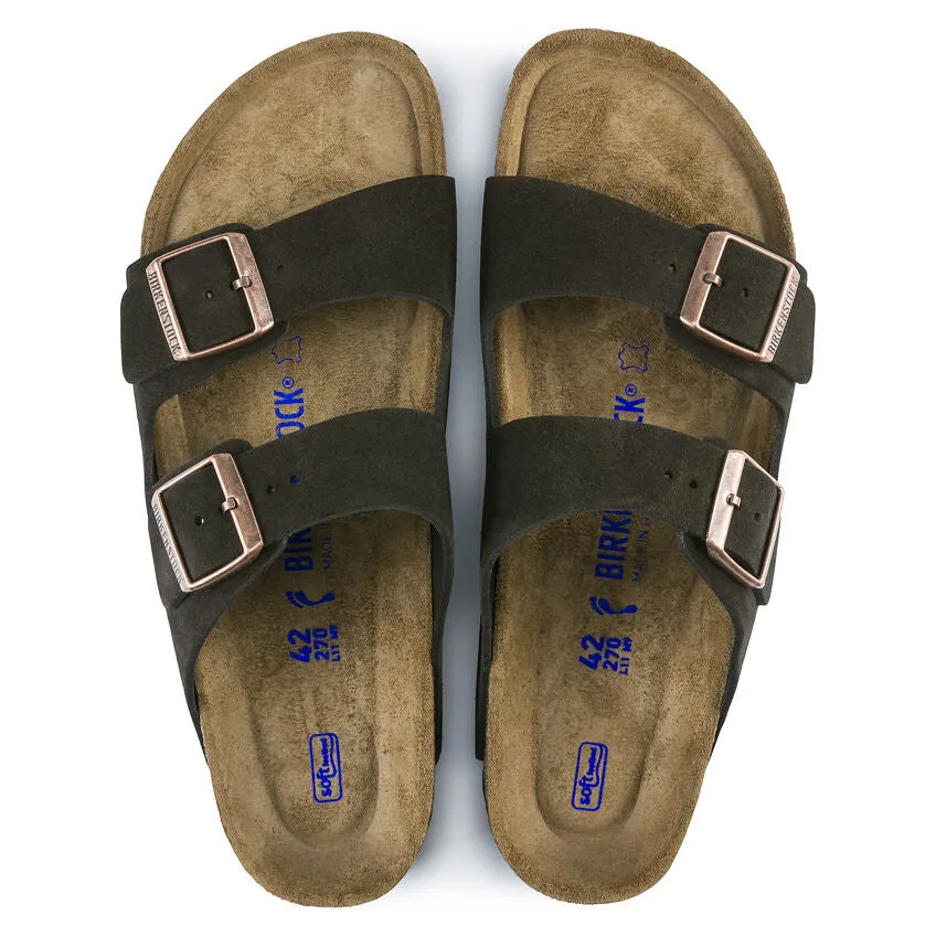 Birkenstock Mocha Brown Soft Bed Suede Arizona Sandal