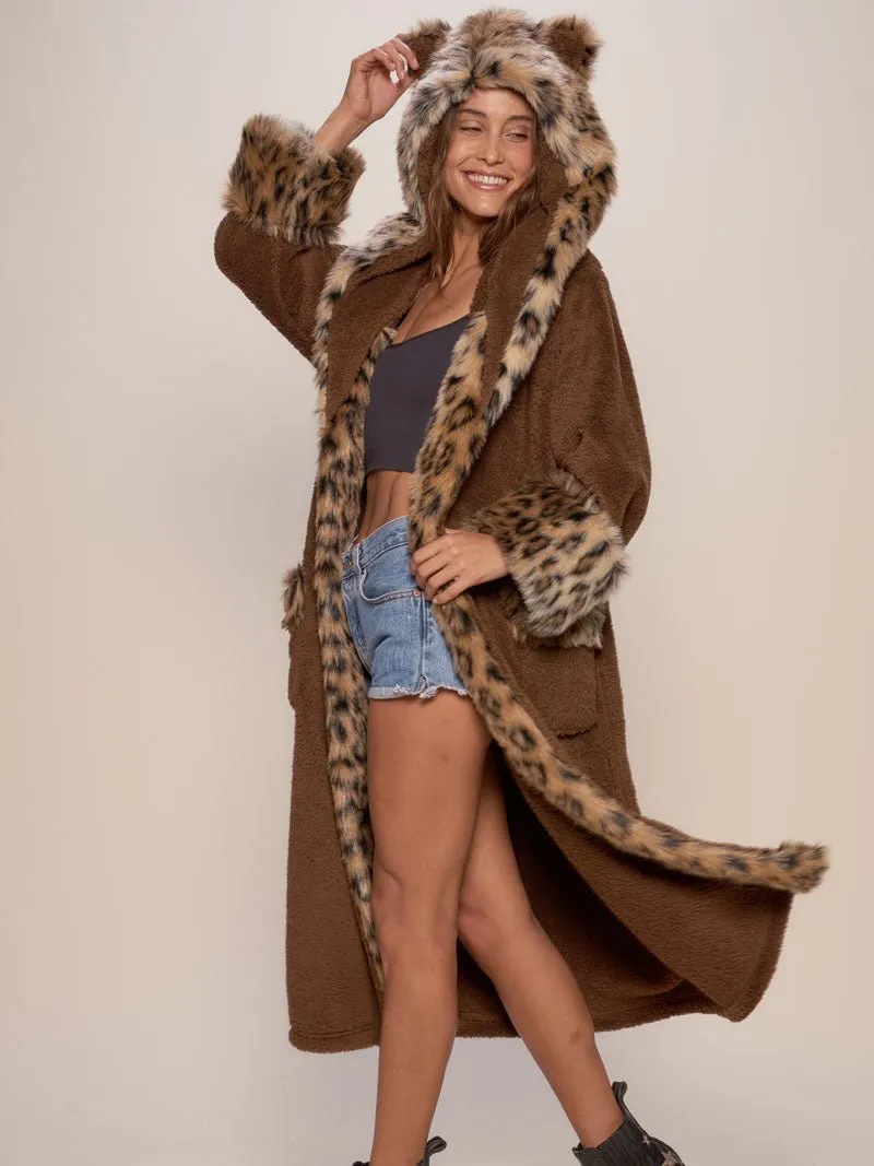 Classic Leopard Faux Fur House Robe