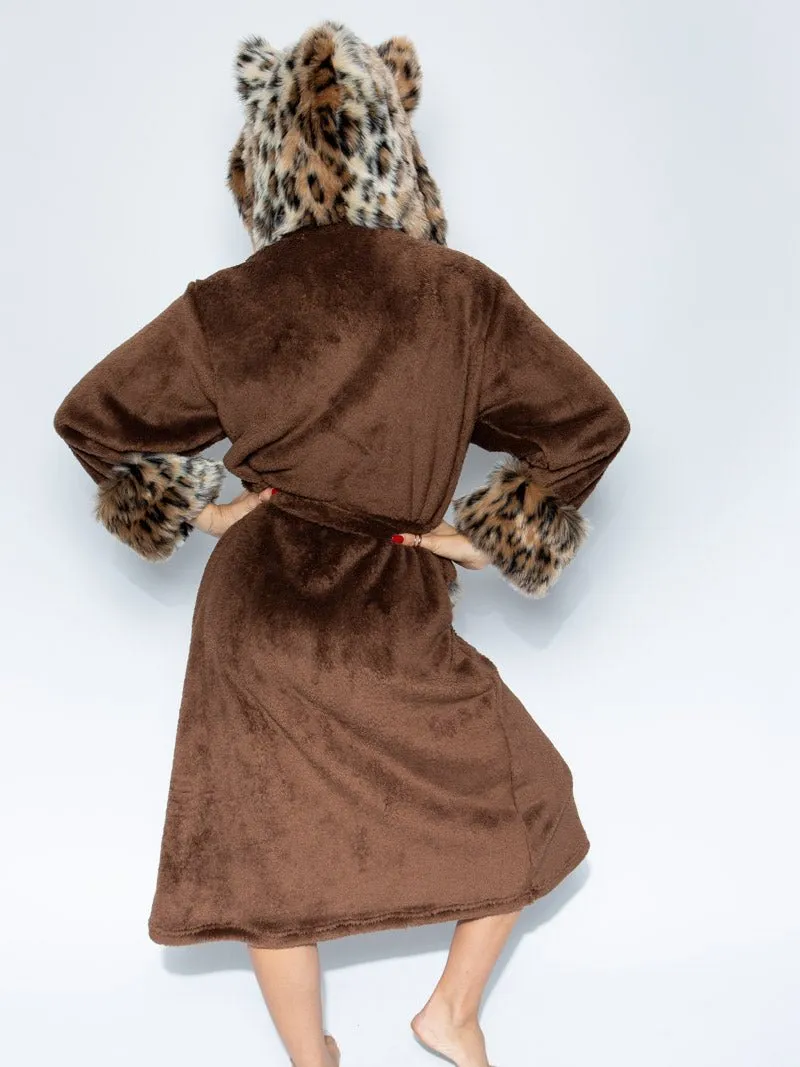 Classic Leopard Faux Fur House Robe