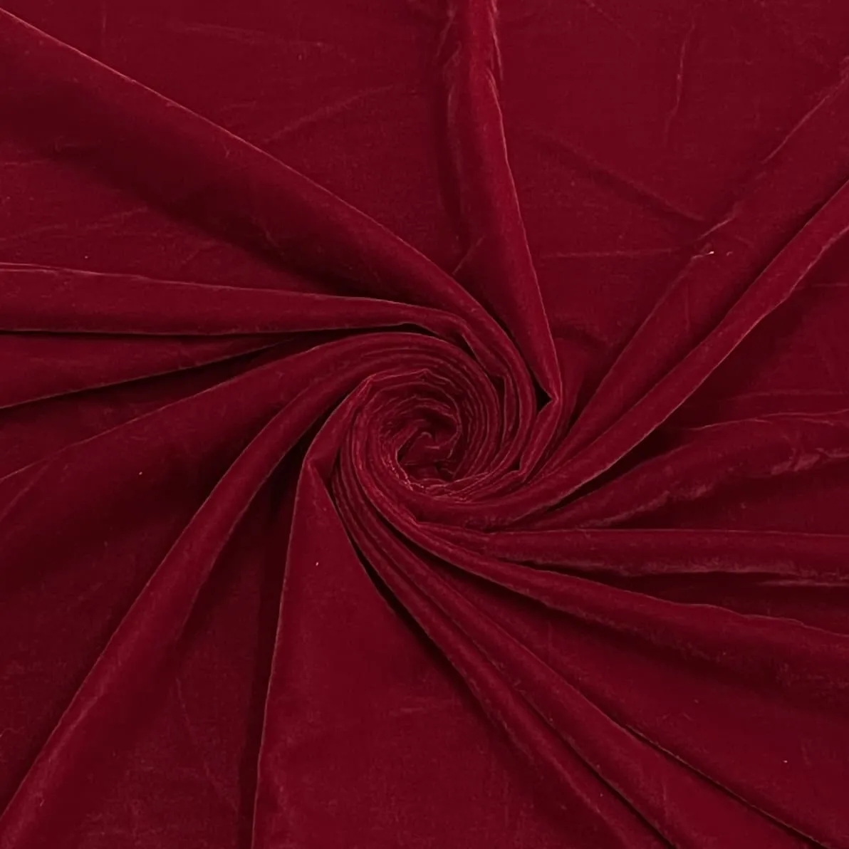 Classic Maroon Solid Velvet Fabric