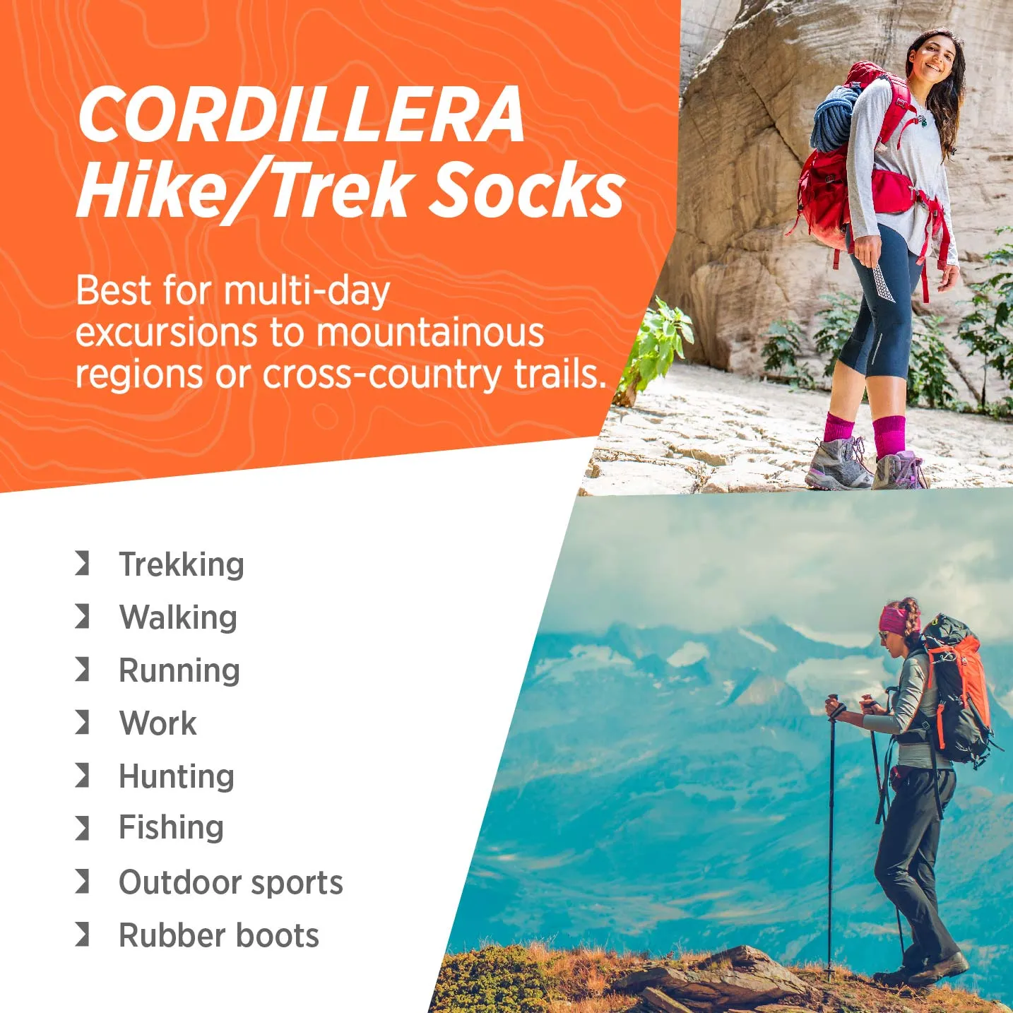 Cordillera | Alpaca & Merino Hiking Socks