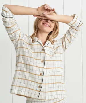 Flannel Pajama Top