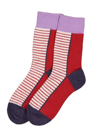 Fluffy Fling Socks Red