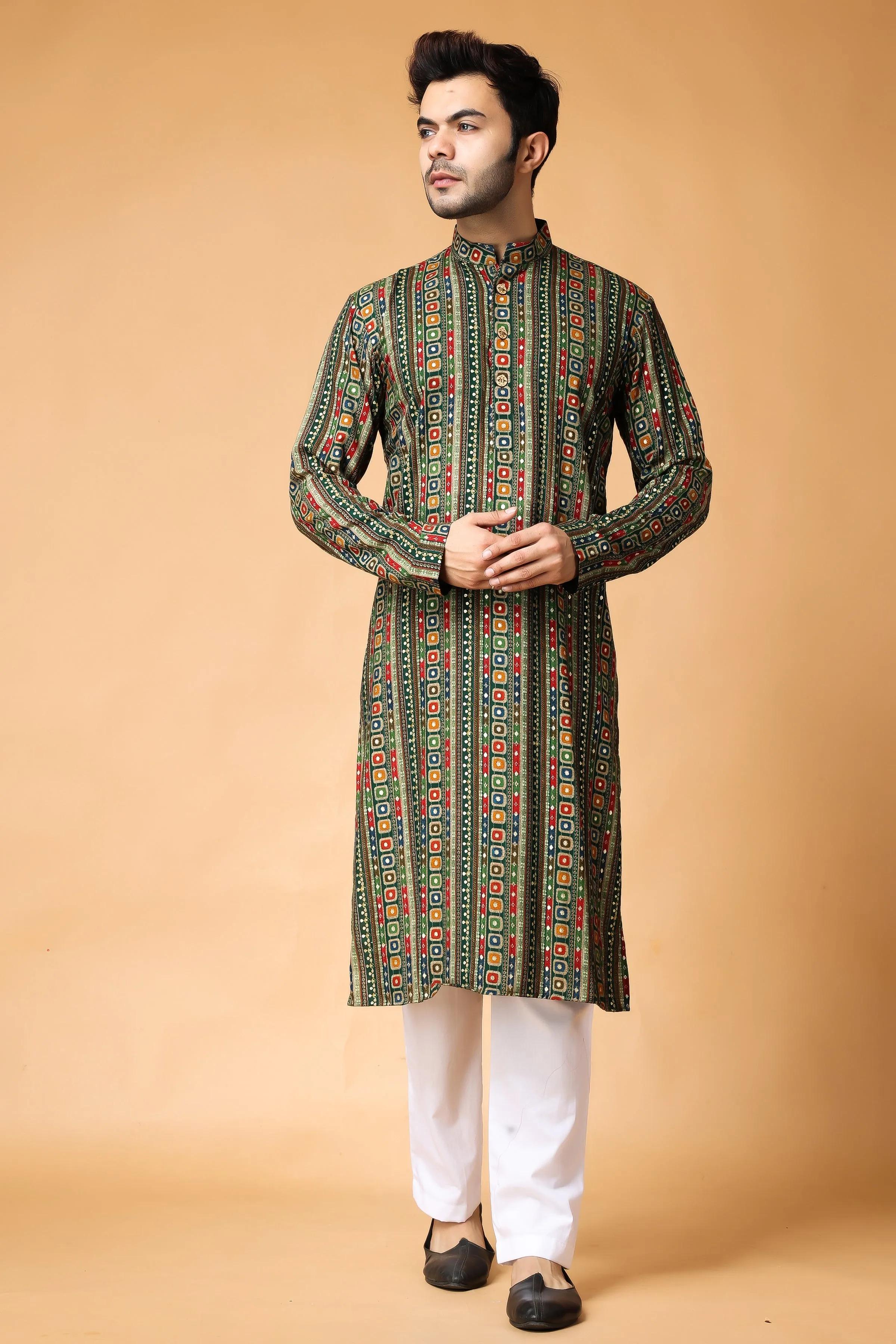 Forest Fiesta Printed Kurta Pajama