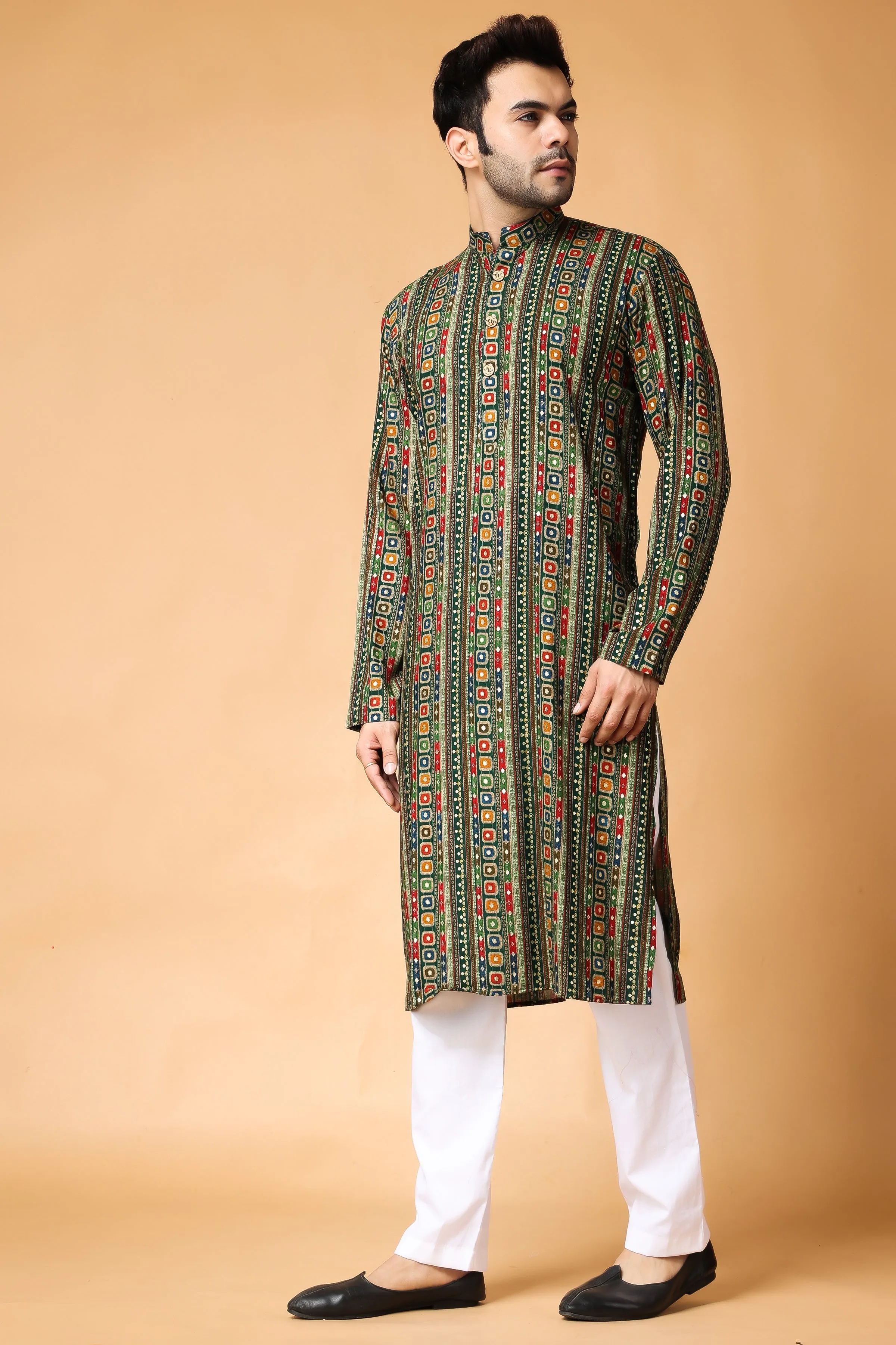 Forest Fiesta Printed Kurta Pajama