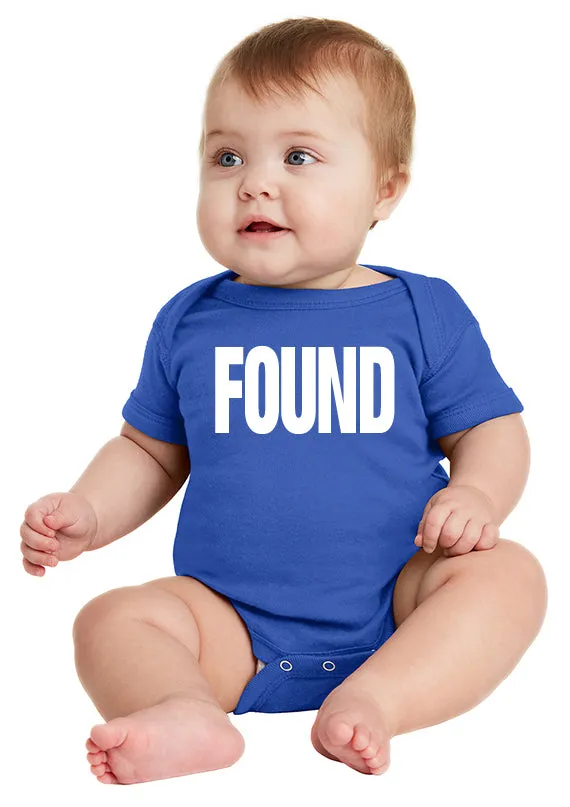 FOUND Infant Baby Bodysuit inspired by the series LOST