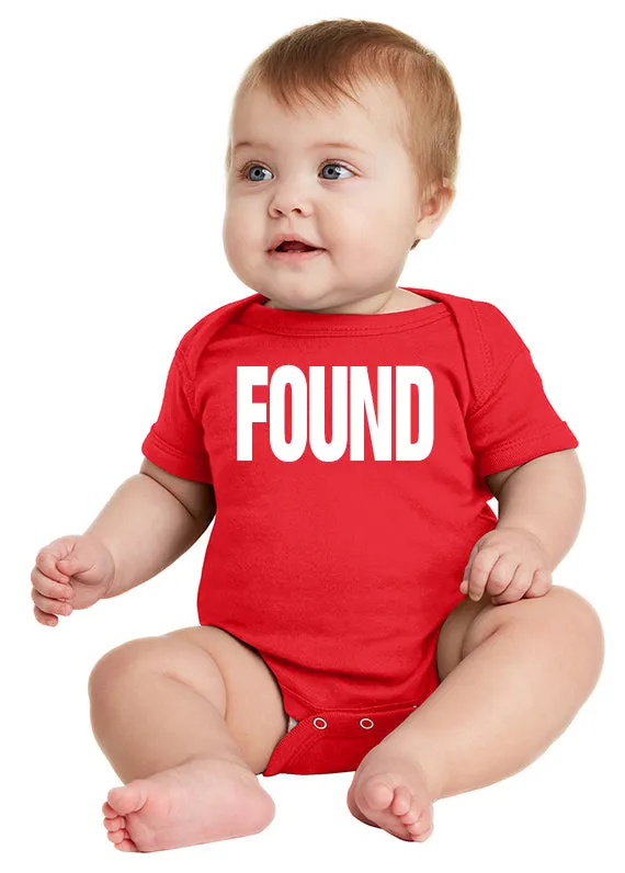 FOUND Infant Baby Bodysuit inspired by the series LOST