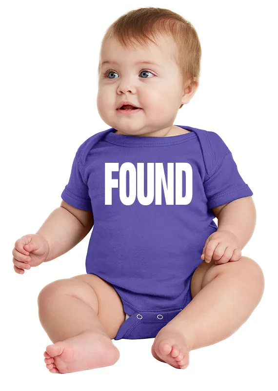 FOUND Infant Baby Bodysuit inspired by the series LOST