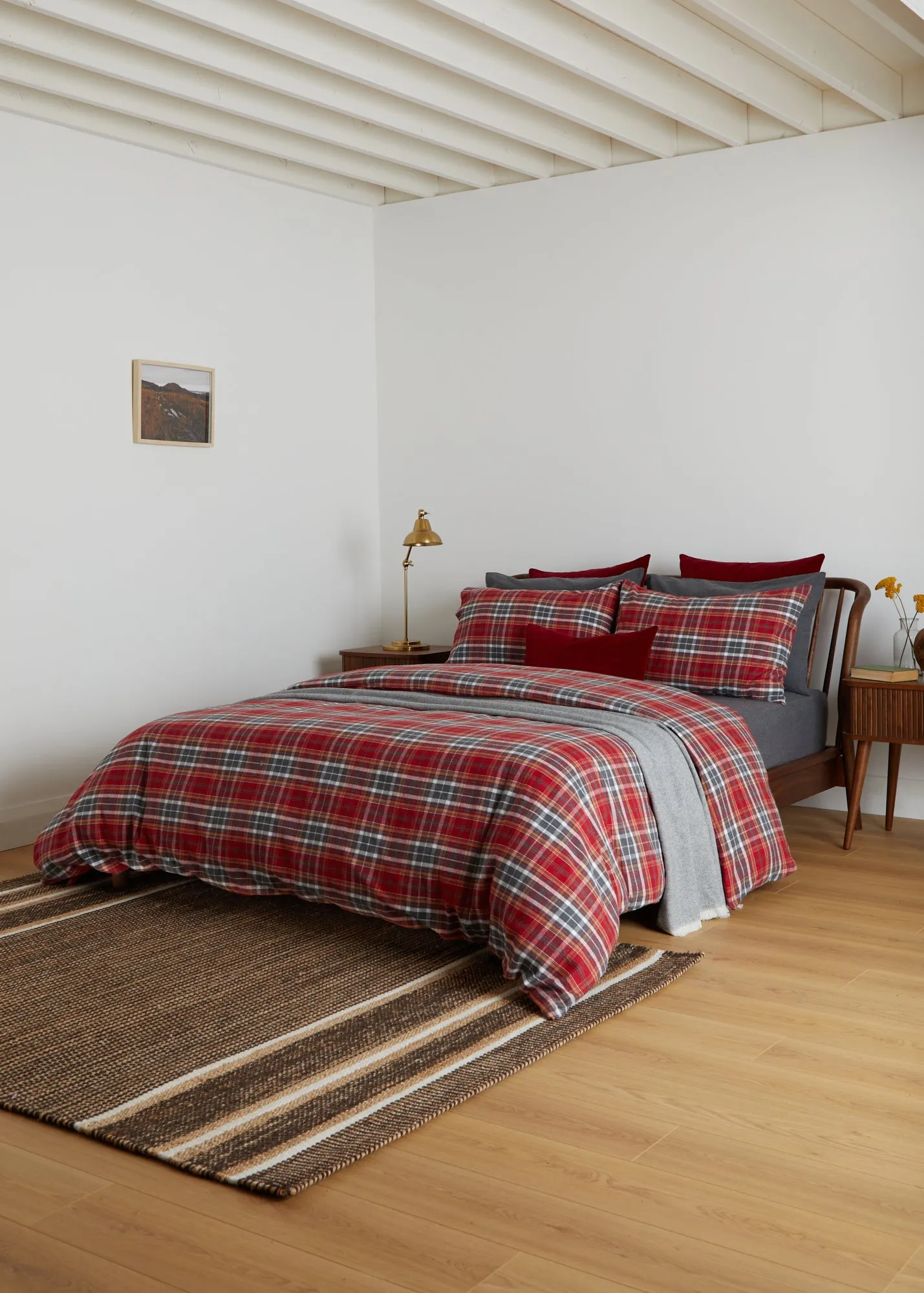 Foxford Tartan Flannel Duvet Set