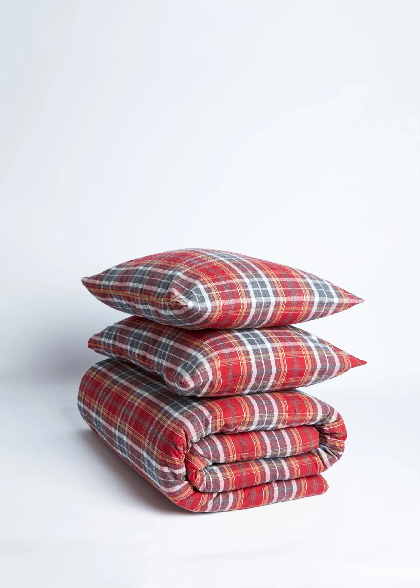 Foxford Tartan Flannel Duvet Set