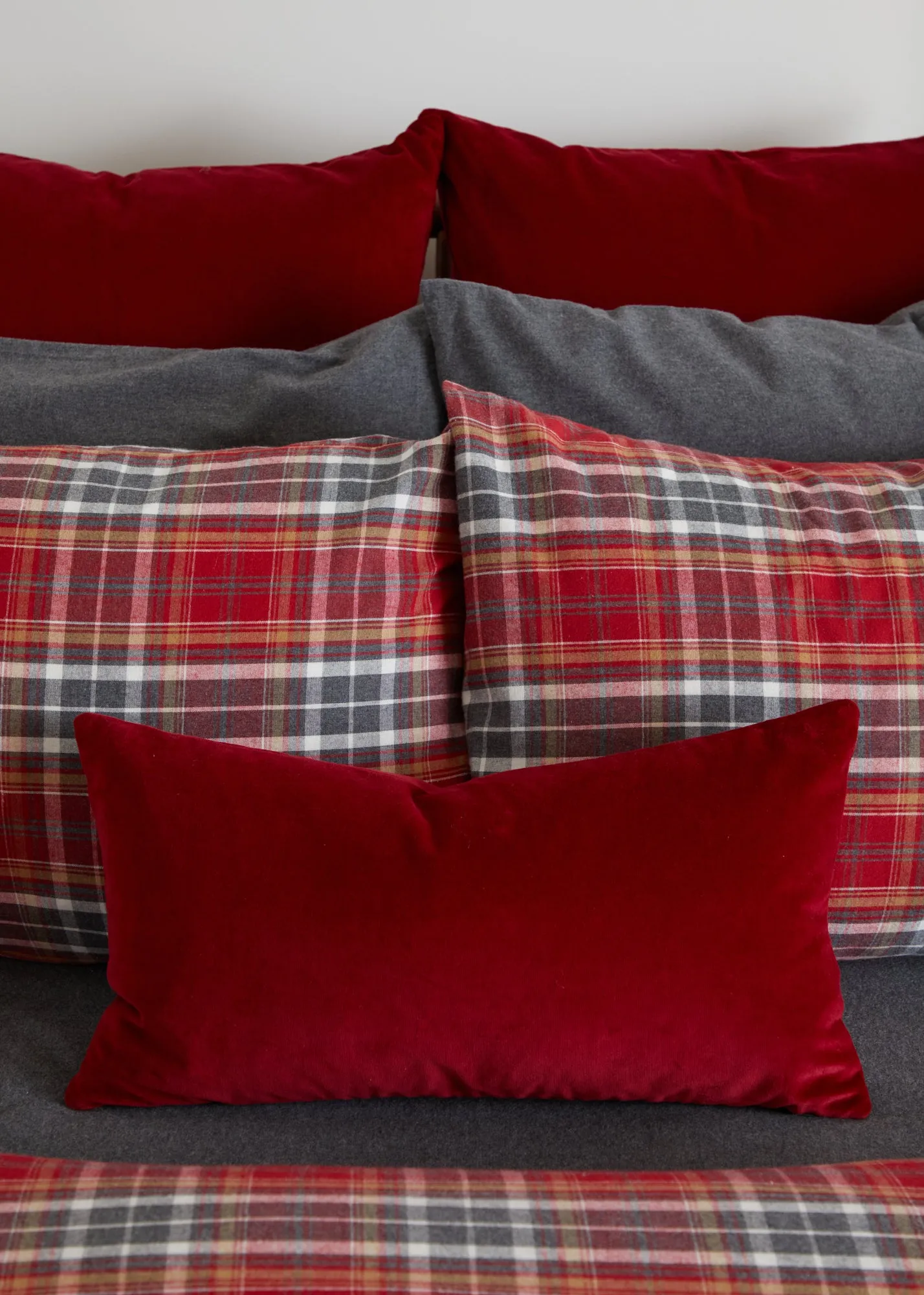 Foxford Tartan Flannel Pillowcase Set