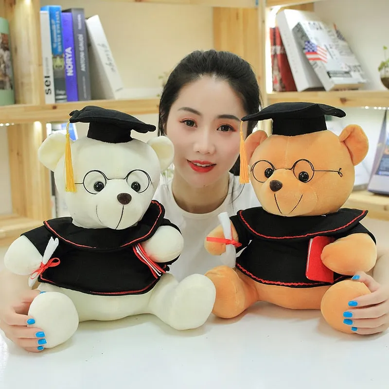 Graduate Teddy Bear Plush Stuffed Toy