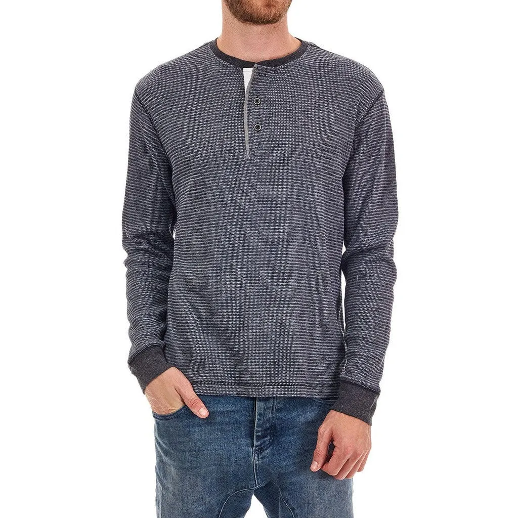 Kyle Striped Thermal Henley