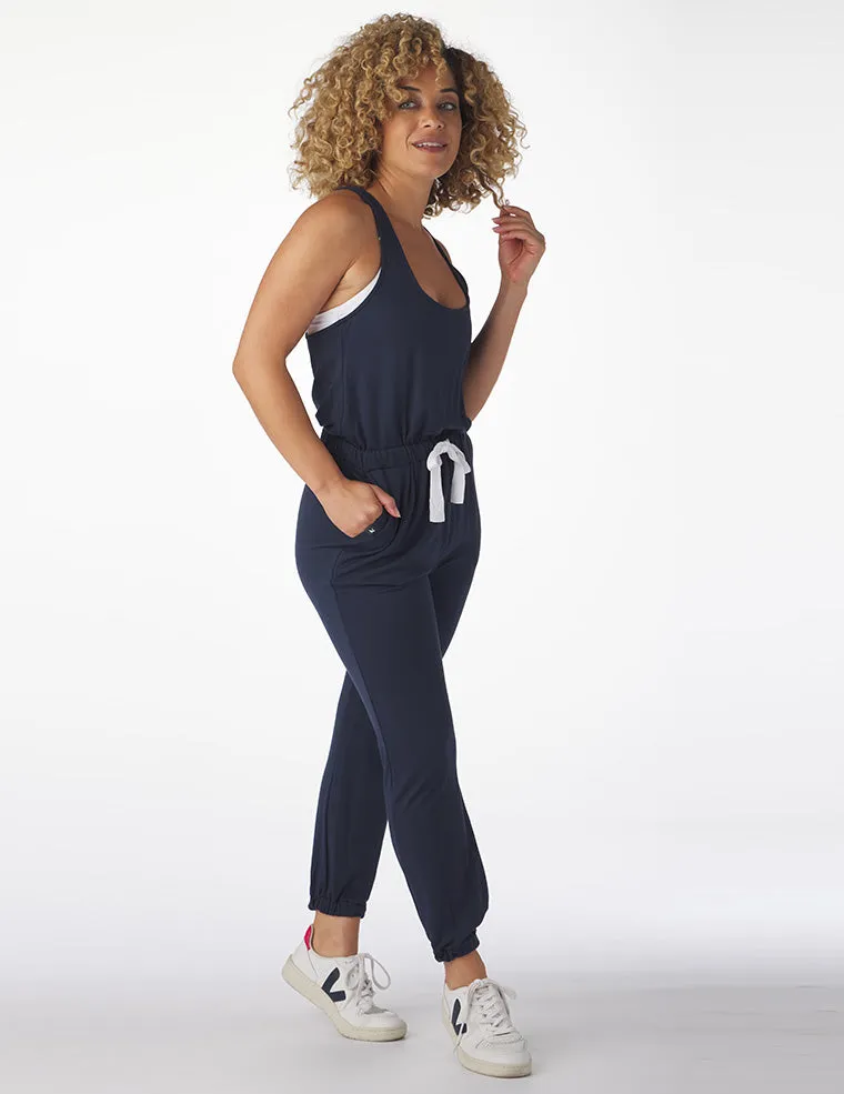 Leisure Jumpsuit: Indigo