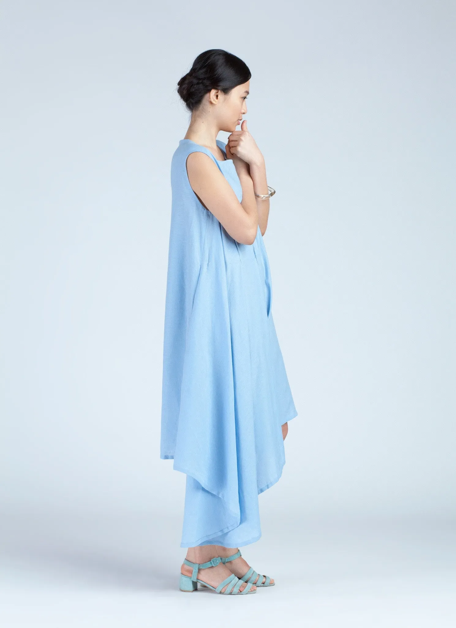 Light Blue Paper Pan Layer Onesie