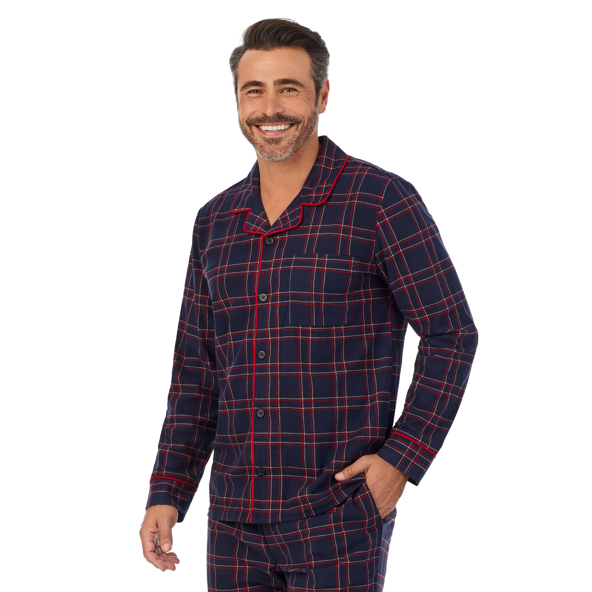 Mens Cozy Lodge Notch Pajama 2-Pc Set