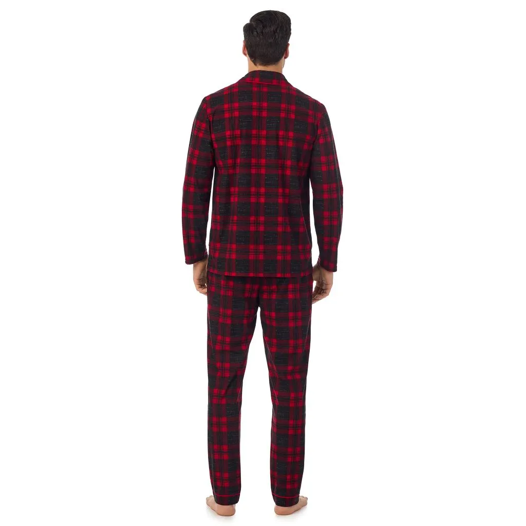 Mens Cozy Lodge Notch Pajama 2-Pc Set