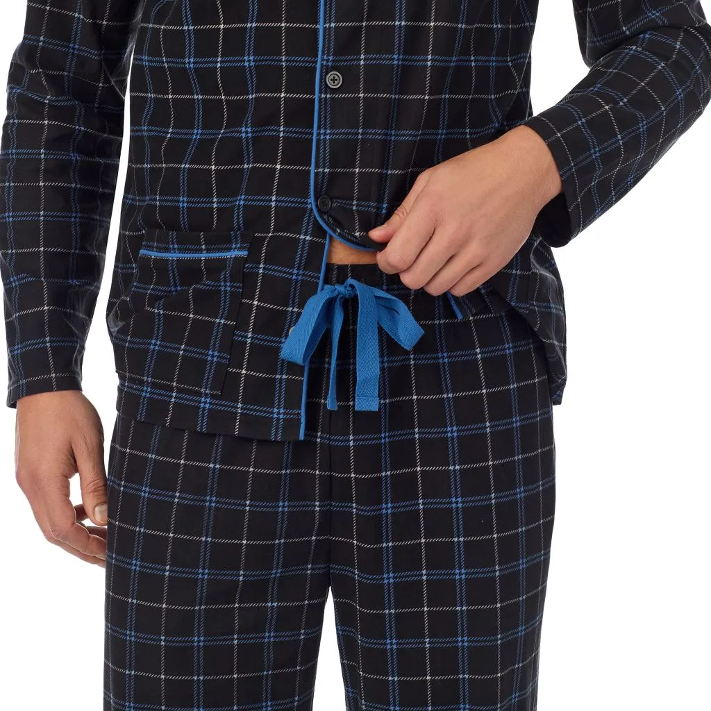 Mens Cozy Lodge Notch Pajama 2-Pc Set