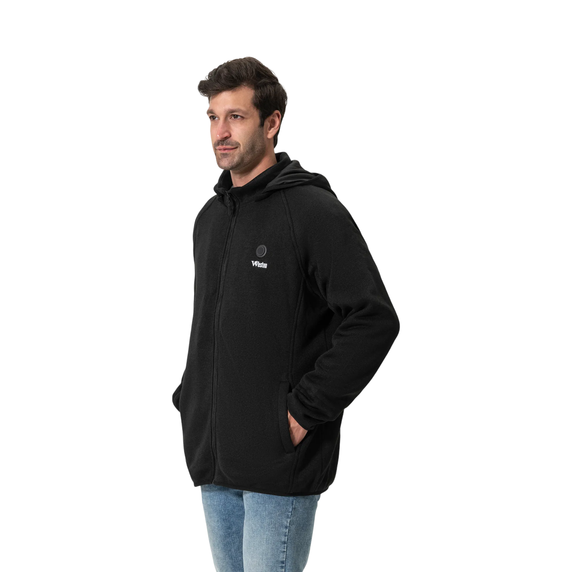 Men's Fleece Heated Jacket with Hood