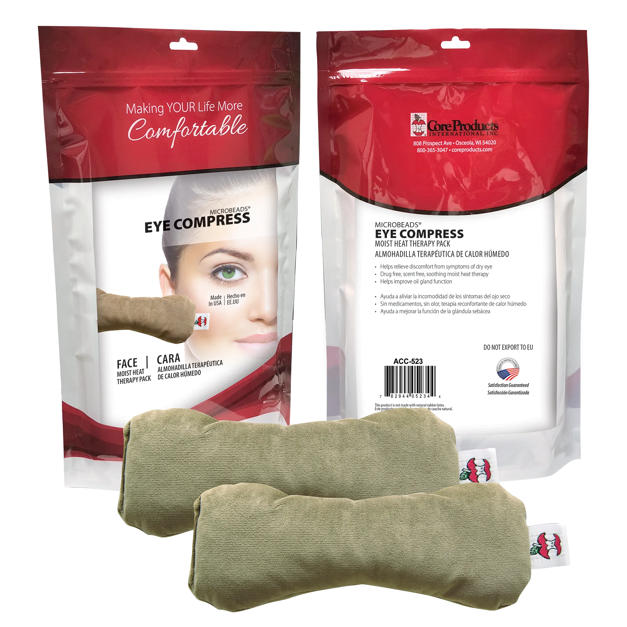 MicroBeads Dry Eye Compress Moist Heat Pack