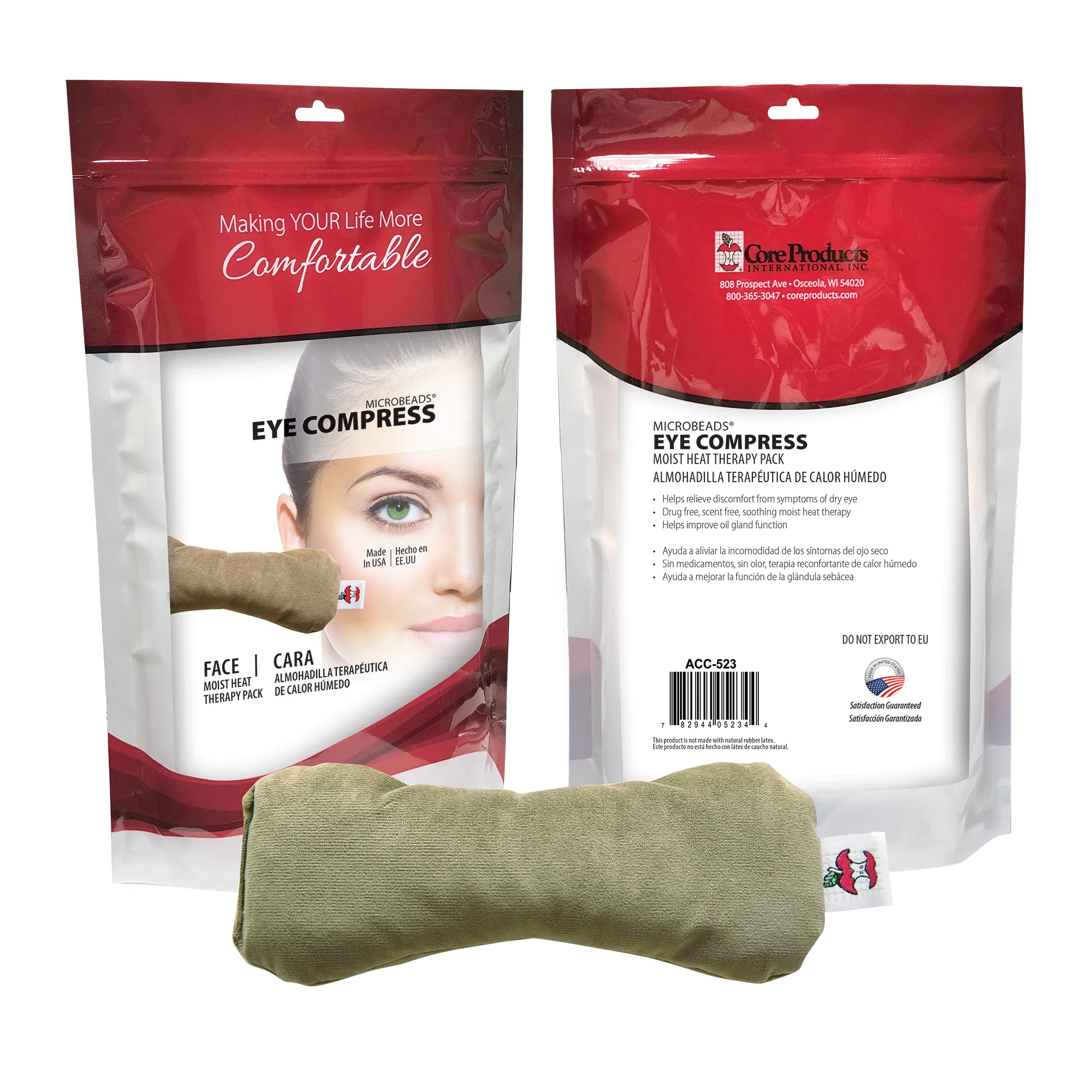 MicroBeads Dry Eye Compress Moist Heat Pack