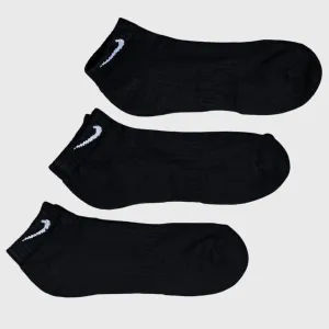 Nike - Everyday Cushioned Training Low Socks - 3 Pack - BLACK/WHITE