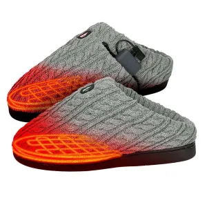 Open Box ActionHeat 5V Battery Heated Cable Knit Slippers