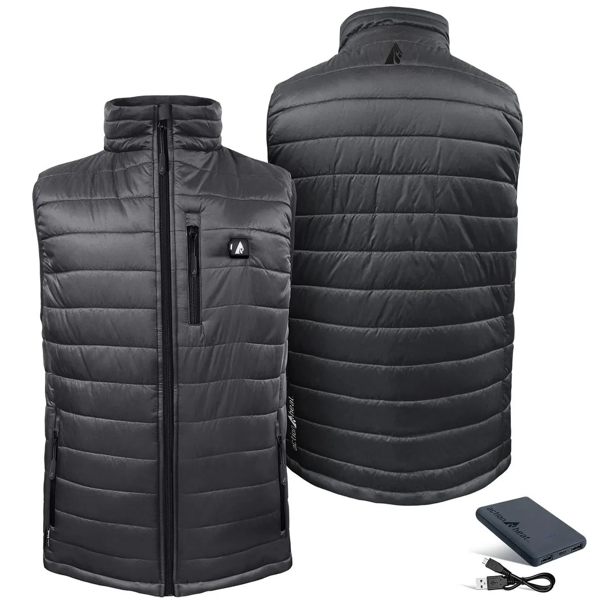 Open Box ActionHeat 5V Battery Heated Insulated Puffer Vest - Men's