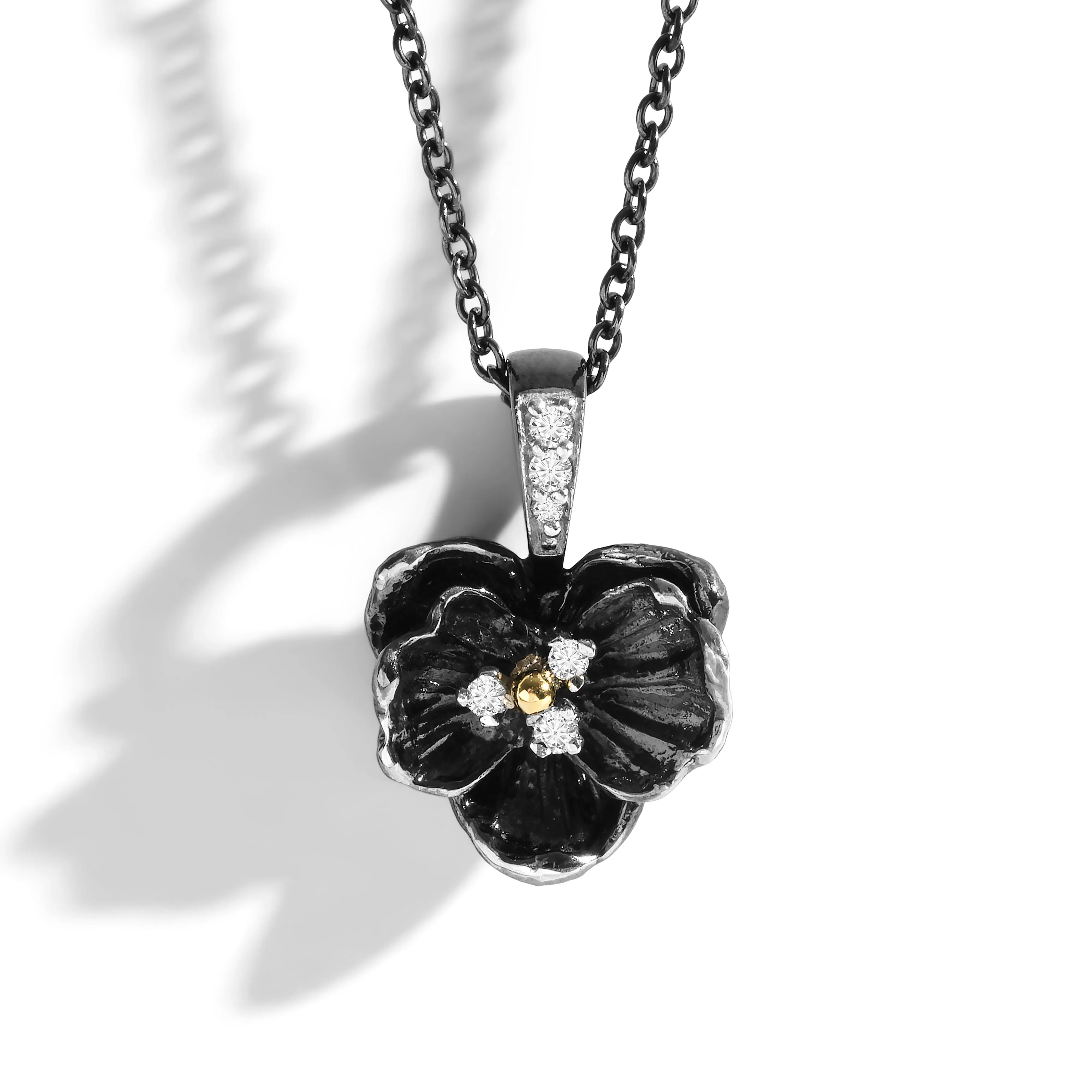 Orchid 11mm Necklace with Diamonds