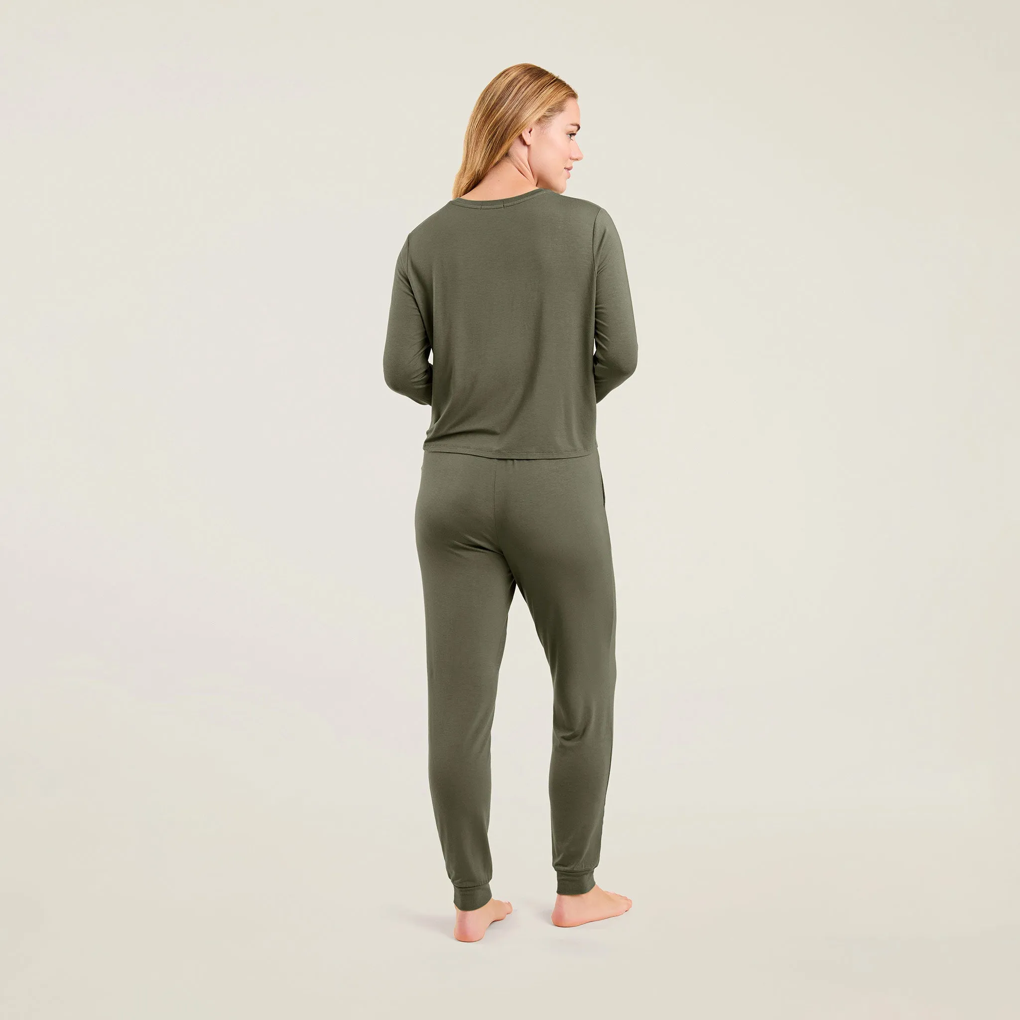 Pajama Jogger Set | Olive