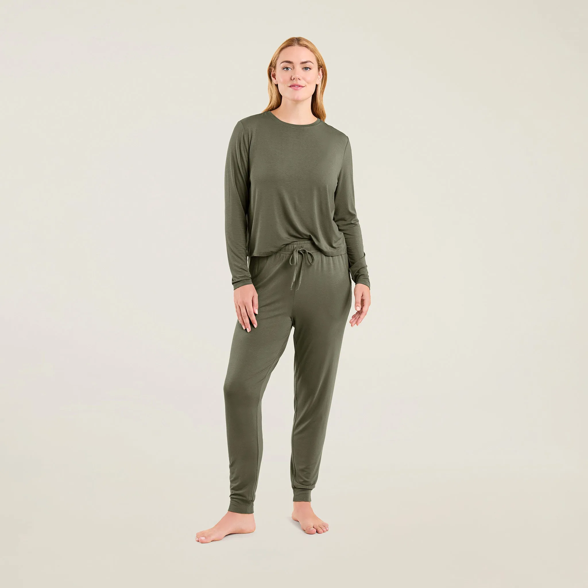 Pajama Jogger Set | Olive