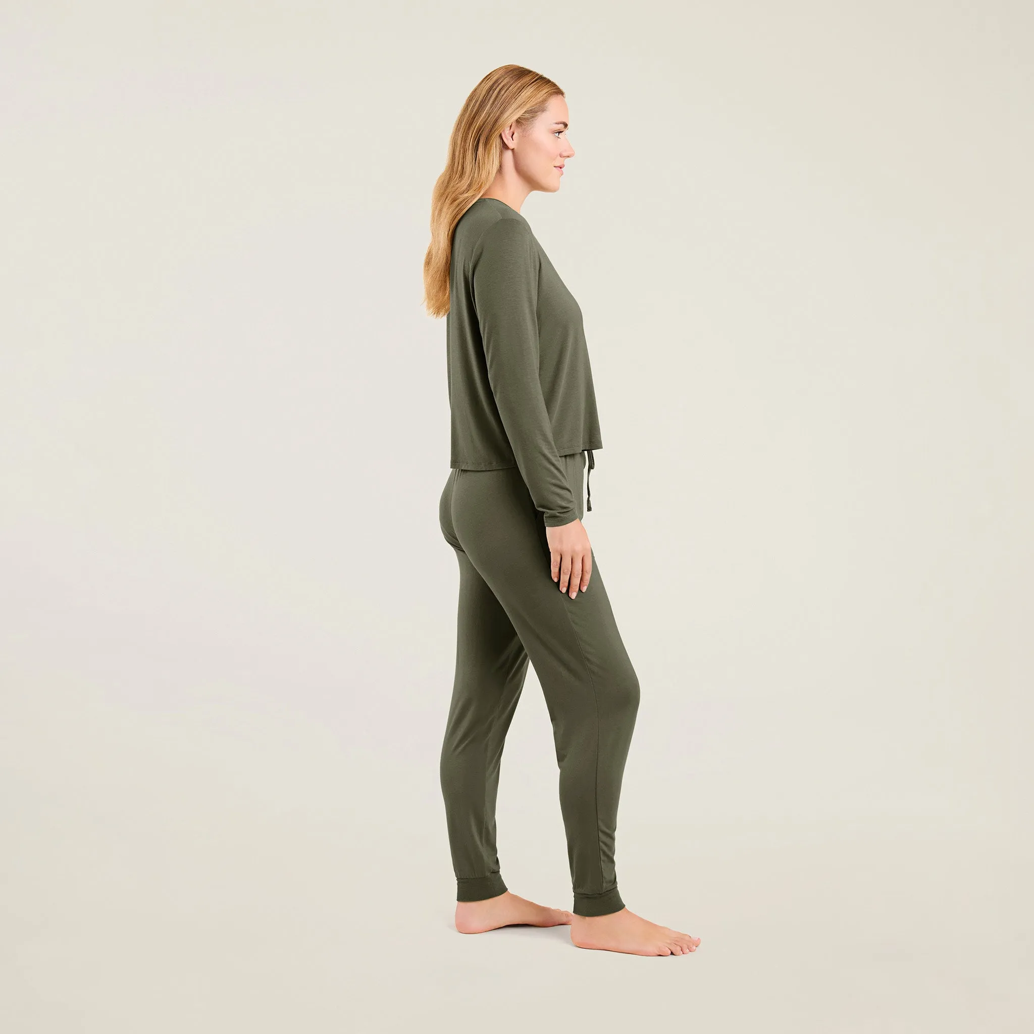 Pajama Jogger Set | Olive