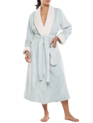 Plush Sherpa Robe & Sleep Mask