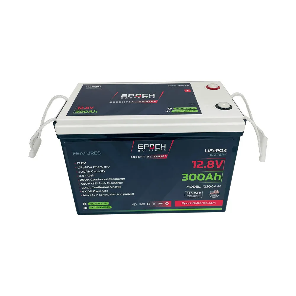 (PRE-ORDER) 12V 300Ah | Heated & Bluetooth | LiFePO4 Battery - ETA SEPT 14