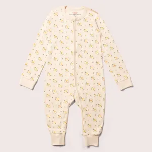 Quince Flowers Adaptive 2 Way Zip Onesie