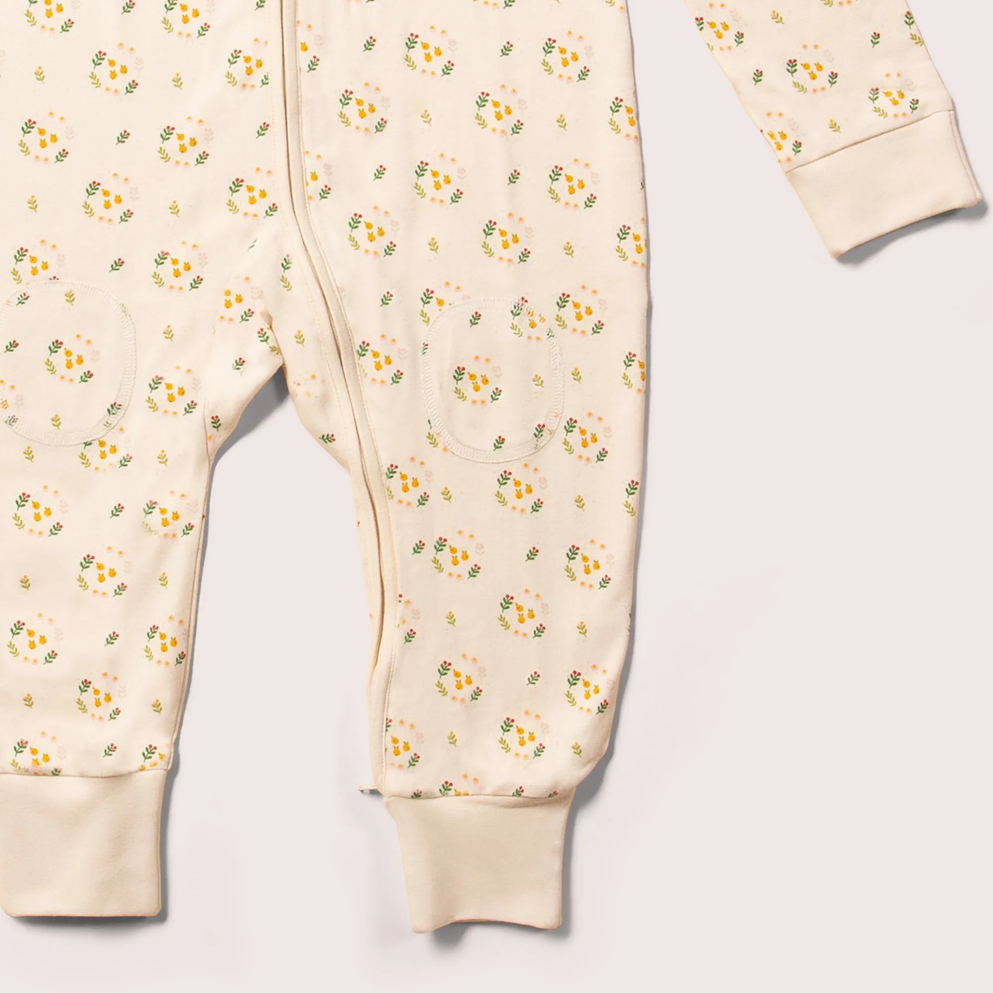 Quince Flowers Adaptive 2 Way Zip Onesie