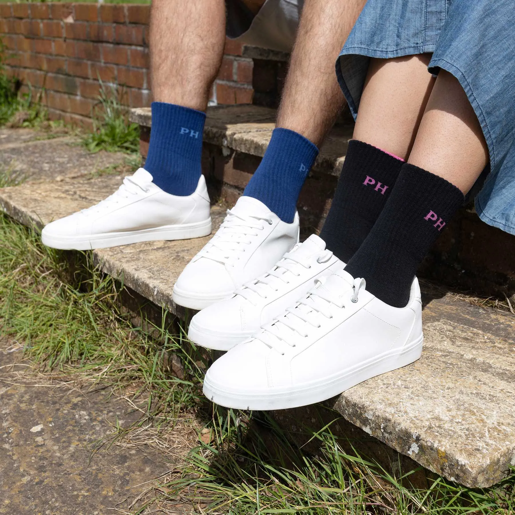 Reversible Men's Sport Socks - Blue