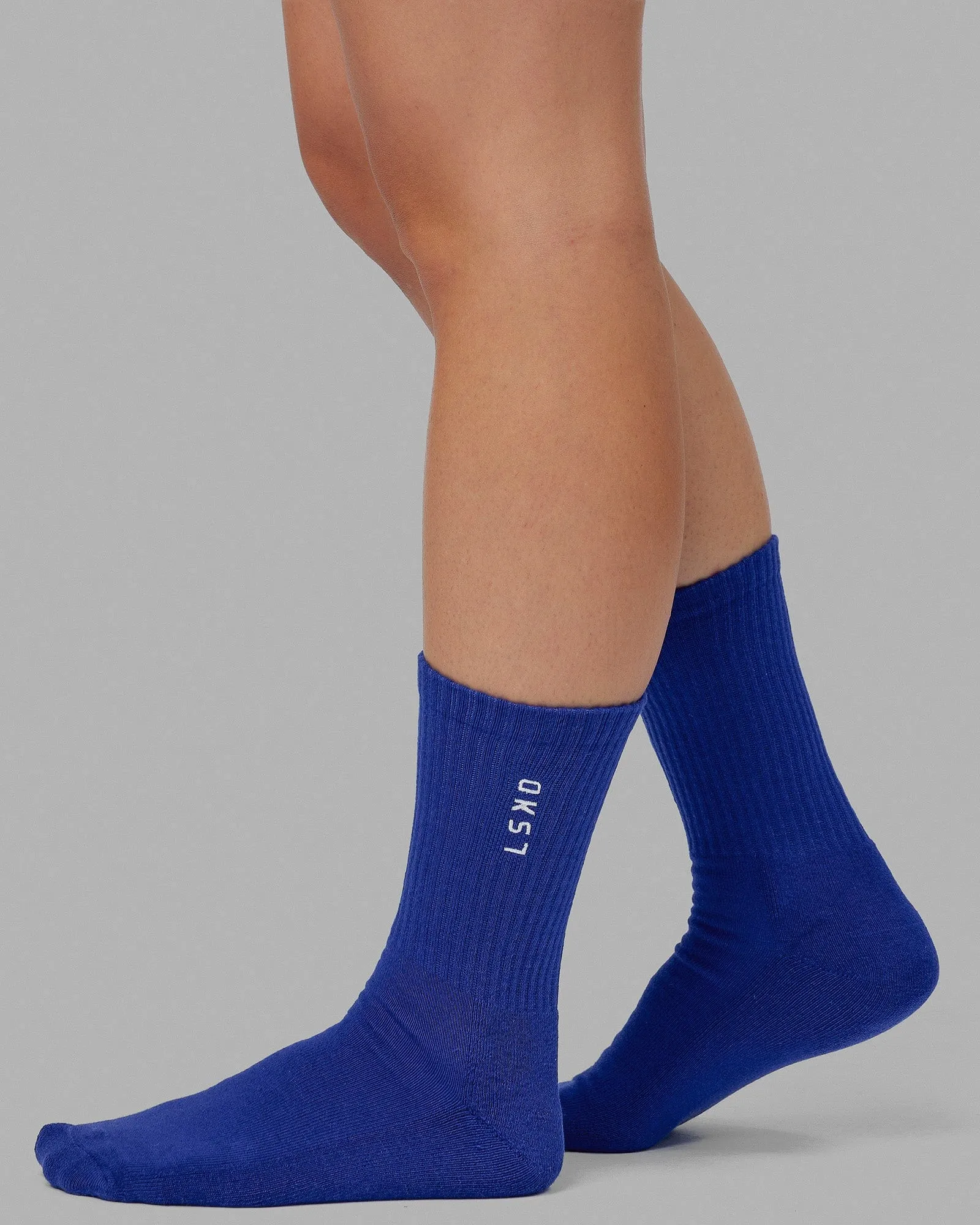 Signal 3 Pack Crew Socks - Impact Orange/Galactic Cobalt/Magenta